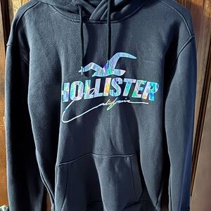 Hollister Black Sweatshirt Hoodie Casual Style
